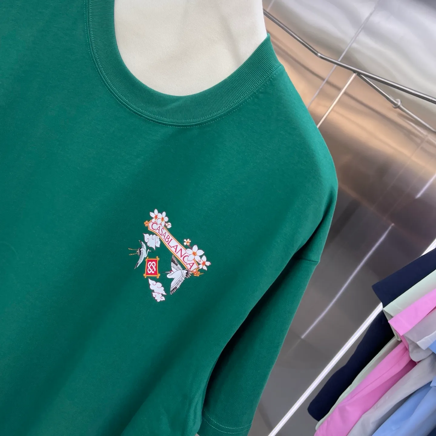 New Arrival Casablanca Classic Series T ～ ， ， 。 ， Classic ， In Stock ！ ：White Black Green Gray Light Green Blue Royal Blue Orange（8 ） Size：S M L XL XXL